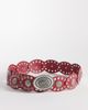 South Beach South Beach boho disc belt in bright red - 1