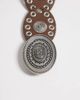 South Beach South Beach boho disc belt in chocolate brown - 3