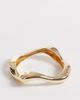South Beach South Beach chunky molten bangle in gold - 1