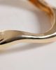 South Beach South Beach chunky molten bangle in gold - 3