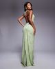 South Beach South Beach cowl neck beach maxi dress in green multi - 3