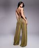 South Beach South Beach crochet beach pants in green stripe - 2