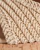 South Beach South Beach crochet cork heeled sandals in cream-White - 4
