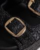 South Beach South Beach double buckle platform sandals in black - 4