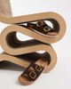 South Beach South Beach double buckle sandals in brown faux suede - 4