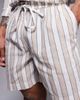 South Beach South Beach drawstring beach shorts in beige and white stripe-Neutral - 4