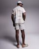 South Beach South Beach drawstring beach shorts in neutral stripe-Multi - 2