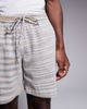 South Beach South Beach drawstring beach shorts in neutral stripe-Multi - 4