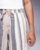 South Beach South Beach drawstring textured beach shorts in multi stripe - 3