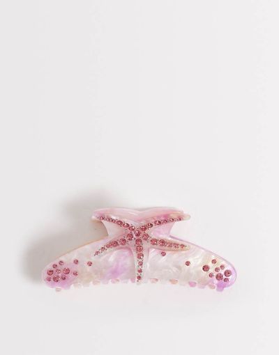 South Beach South Beach embellished starfish claw clip in pink