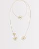 South Beach South Beach floral wrap necklace in gold - 1