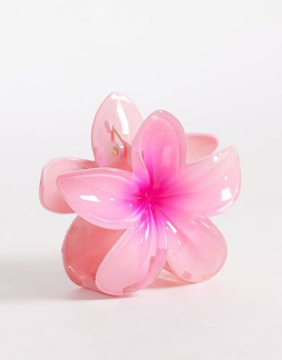 South Beach South Beach flower claw clip in fuchsia pink