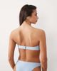 South Beach South Beach glitter bandeau bikini top in baby blue - 4