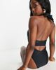 South Beach South Beach halter wrap around cut out swimsuit in black - 2