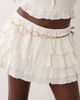 South Beach South Beach hammered circle chain belt in gold - 1