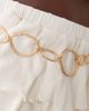 South Beach South Beach hammered circle chain belt in gold - 2