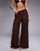 South Beach South Beach lace beach pants in dark brown - 2