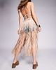 South Beach South Beach maxi fringe festival belt in tan-Brown - 3