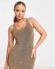 South Beach South Beach mini beach summer dress in gold metallic - 1
