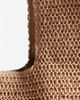 South Beach South Beach oversized landscape shoulder tote bag with resin bead handle in natural-Neutral - 4
