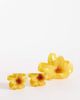 South Beach South Beach pack of 3 flower claw clips in amber yellow - 1