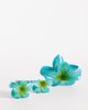 South Beach South Beach pack of 3 flower claw clips in teal green - 1
