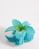 South Beach South Beach pack of 3 flower claw clips in teal green - 2