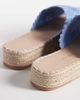 South Beach South Beach platform sandals in blue raffia - 3