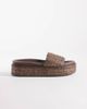 South Beach South Beach platform sandals in chocolate-Brown - 1