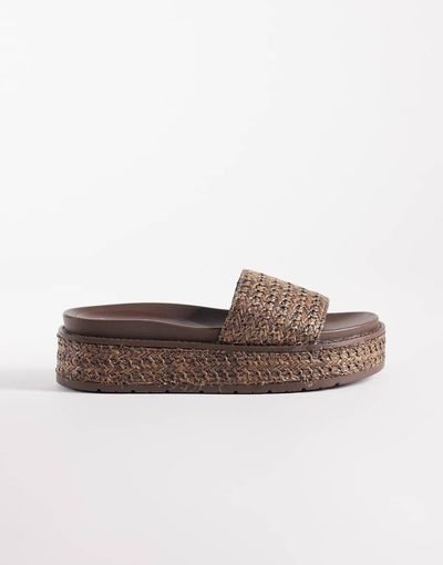 South Beach South Beach platform sandals in chocolate-Brown