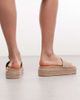 South Beach South Beach Platform Sandals in Natural Raffia-Brown - 4