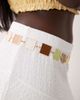 South Beach South Beach resin chain belt in gold - 2