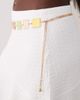 South Beach South Beach resin chain belt in gold - 3