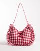 South Beach South Beach ruffle shoulder bag in red gingham - 1