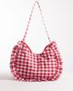 South Beach South Beach ruffle shoulder bag in red gingham - 3