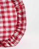 South Beach South Beach ruffle shoulder bag in red gingham - 4