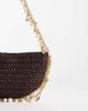 South Beach South Beach shell and bead embellished shoulder bag in chocolate brown - 4