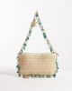 South Beach South Beach shell and bead embellished shoulder bag in natural-Neutral - 1