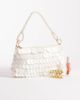South Beach South Beach shell embellished ibiza shoulder bag in white - 2