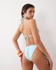 South Beach South Beach shell print side tie bikini bottoms in baby blue - 3