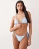 South Beach South Beach shell print triangle bikini top in baby blue - 4