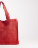 South Beach South Beach shoulder straw beach tote bag in tomato red - 3