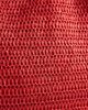 South Beach South Beach shoulder straw beach tote bag in tomato red - 4