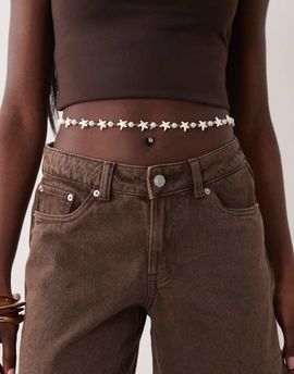 South Beach South Beach starfish belly chain in neutral-White