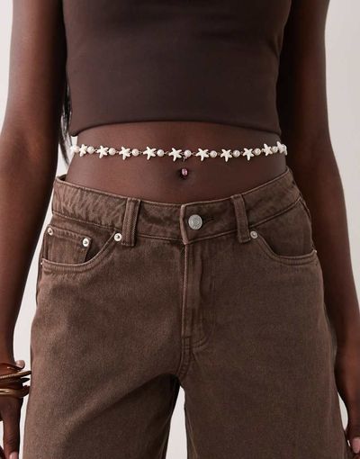 South Beach South Beach starfish belly chain in neutral-White
