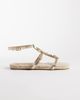 South Beach South Beach starfish flat sandals in gold - 1