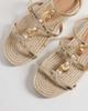 South Beach South Beach starfish flat sandals in gold - 2
