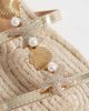 South Beach South Beach starfish flat sandals in gold - 4