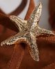 South Beach South Beach starfish strappy flat sandals in brown faux suede - 4