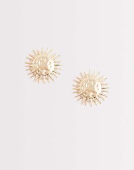 South Beach South Beach statement sun earrings in gold